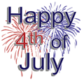 Text in image: Happy 4th of July